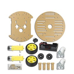 SSI5026 KIT ROBOTIQUE CHASSIS DE VOITURE A 2 ROUES MOTORISEES DC 6V