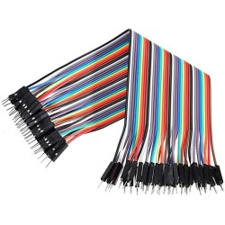 SSI061 JEU DE 40 CORDONS 20 CM MALE MALE POUR ARDUINO ET RASPBERRY
