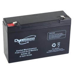 BATTERIE ETANCHE 6V 10AH DAS6-10 151X050X094MM T1