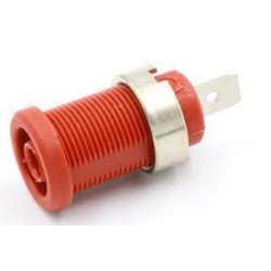 PJP 3274-I-R DOUILLE SECURITE   4MM 36A A ECROU ROUGE