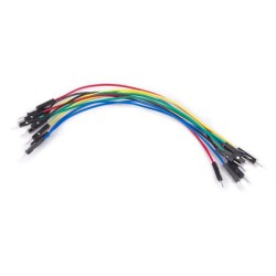 VEL WJW010 JEU DE 10 CABLES DE RACCORDEMENT 1 BROCHE MALE/MALE