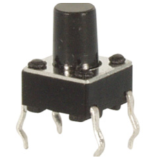 BOUTON POUSSOIR TACTILE 6X6 9.5MM 12VDC 50MA KRS06095