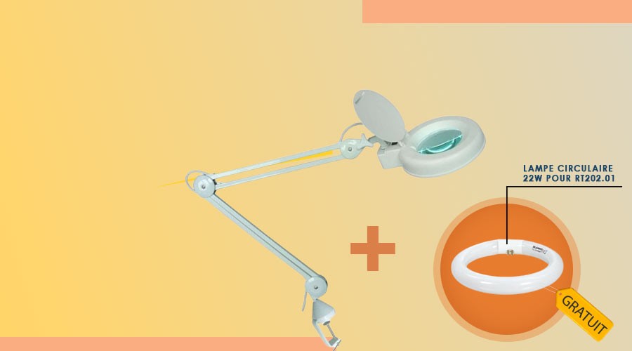 Lampe Loupe RT202.01 + gagner une lampe circulaire gratuite 🎁 💡